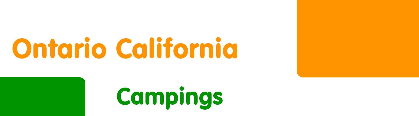 Best campings in Ontario California - Rating & Reviews